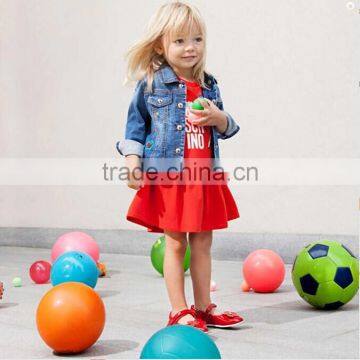 Newest spring/autumn girls denim jacket,britain denim coat