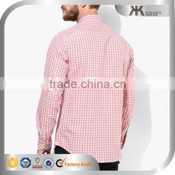 Pink Plaids Latest Shirts Pattern for Men Pictures New Model Shirts Men's Clothing photo-2