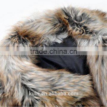 Europe Style Woman Raw Colour Raccoon Fur Vest Lady Faux Fur Waistcoat Winter Sleeveless Coat photo-5