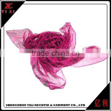 Cheap women China polyester designer scarf in turkey