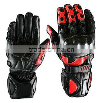 Leather motorbike gloves 2015