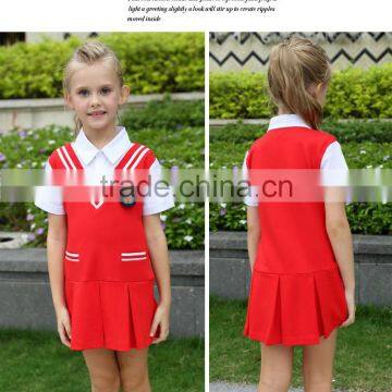 Juqian Custom Factory Made Summer Stylish Fashion Primary Kids School Girls Dresses 2016 photo-5
