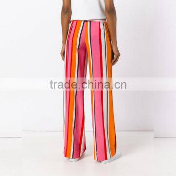 New Trendy Multicolored Striped Ladies Fashion Pants photo-3