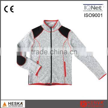 Warm Windstopper Polar Fleece Needle Polyester Knitted Women Clothes Jacket