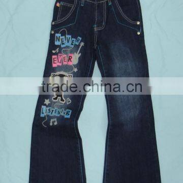 7-16 miskits girls flare leg denim pant #9M5439-42