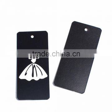 Paper Label Tags Rectangle Black Skirt Pattern 9cm(3 4/8") x 4cm(1 5/8"), 1 Piece photo-3
