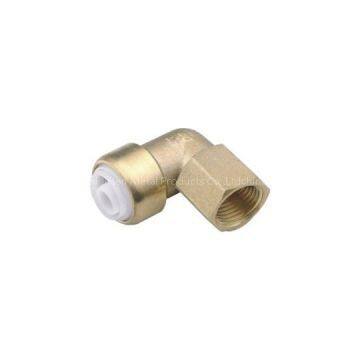 Brass Push-fit Fitting Female Elbow