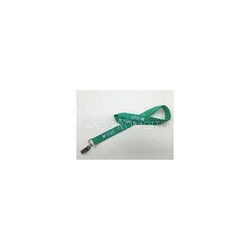 White Butterfly with letters silk-screened  Lanyards with swivel bulldog  buckle