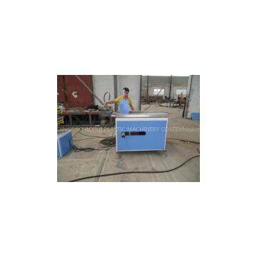 Bule Plastic Profile Extrusion Line , Wood Plastic Wpc Profile Machine One Year Warranty
