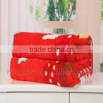 Warm Coral Fleece Flannel Fleece Knitted Baby Blanket photo-3