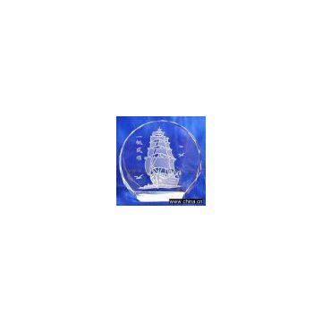Crystal award/crystal trophies