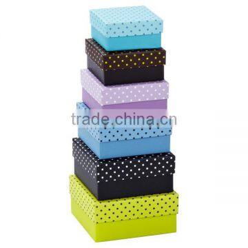 Gift Packaging Gift Boxes Swiss Dot Nested Boxes