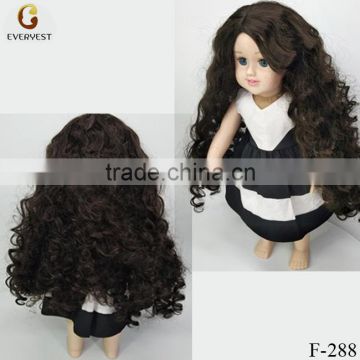 Custom big wave curly wig for Vinyl American girl doll for girls