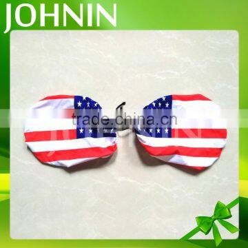 Car Side American Flag Spandex Fabric Polyester Mirror Cover