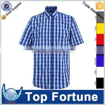 Broadcloth shirt men,customize sport shirt,short sleeves man shirt