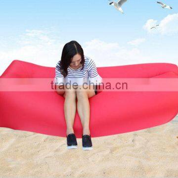 2017 high quality inflatable sleeping bag air filling hangout lazy bag sofa chill bag for beach air bed