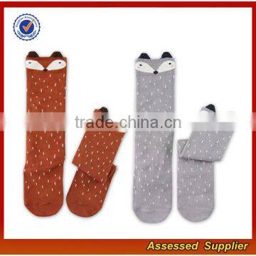 Wholesale Custom Girl and Boy Cotton Colorful Animal Cartoon Tube Socks for Baby Knee High Socks JH58 photo-4