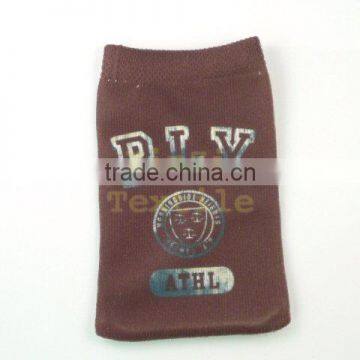 Heat Transfer Printing Knitted Cellphone Pouch