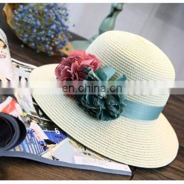 Summer Collapsible Straw Hat Straw Plaited Article Outdoors Sunshade Hat