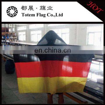 Custom printing body flag with the germany national flag design