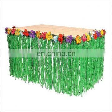 Wholesale Customized Color Cheap Raffia Table Skirt