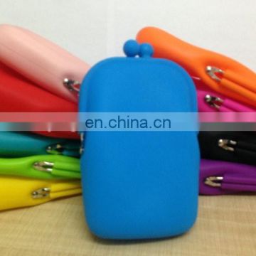 Silicone Cosmetic Bag Jelly Color Can Used For Cellphone Coin Purses Bag