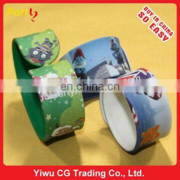 CG-BR074 Cartoon silicone slap bracelet