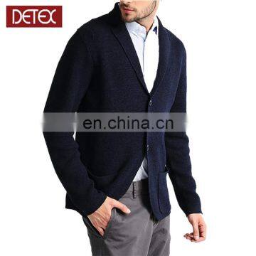 New Coming Navy Slim Casual Knitted Mens Blazer