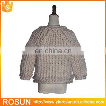 Supplier Soft 100% Wool Handmade Sweater for Babies photo-2