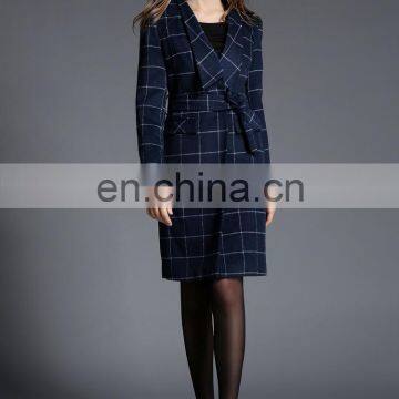 2016 Newly Fashion Beautiful Plaid Shirt for Light Mature or Coat for Young Lady photo-2