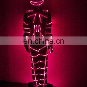 RGB party performance LED mummy costume led tron costume