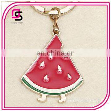 2017 Fashionable keyrings, hotselling watermelan shaped keyrings, popular keyrings