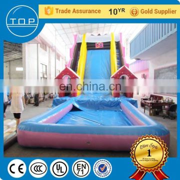 TOP quality giant floating inflatable water and adults used swimming pool slide for kids