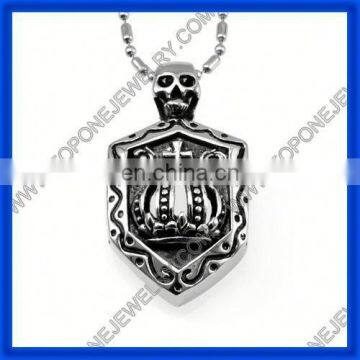 2014 Men's Special Design China Gothic stainless steel bullet skull pendant