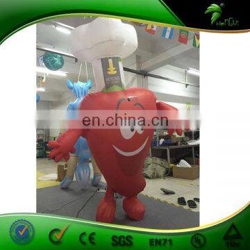 Walking Inflatable Dancer Man / Inflatable Red Pepper For Promotion Event / Custom Advertising Inflatable Costume photo-3