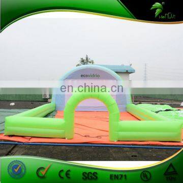 Green Inflatable Stage with Movie Screen Inflatable Customized Screen