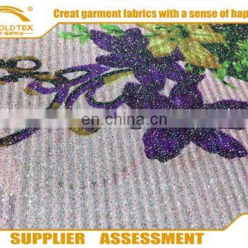 Popular Fabric Shinning Fabric With Crumple With Metallic