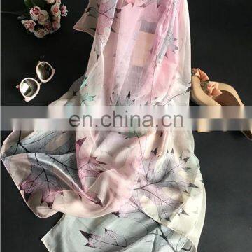 High Quality Feel Soft Pure Silk Scarf Chinese Scarf photo-4