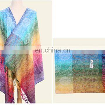 2017 Custom Design Newest Paisley Weave Jacquard Scarf photo-2