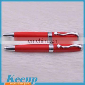 Novelty Red Metal Ballpoint Pen Brass Barrel Wholesale in China