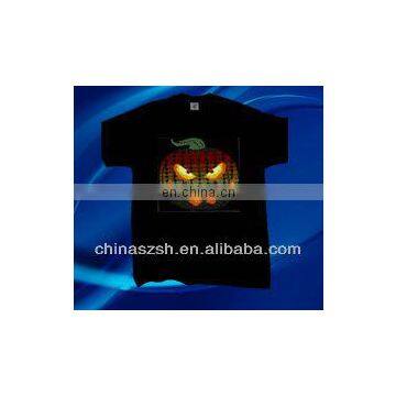 Fashion blinking customized LED light T-shirt for all party