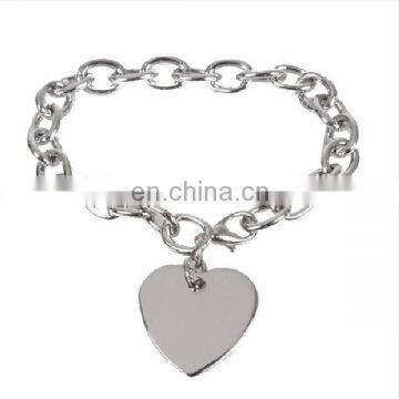 Stainless Steel New Fashion Bracelets 2014 With Heart Charm