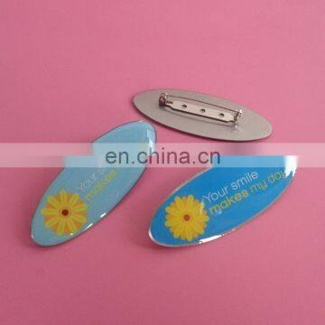 Offset Printing Design Your Smile Makes My Day Metal Plate With Safety Pin Clutch