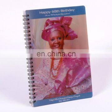 New arrival hologram 80 sheets 3d bluk spiral notebooks