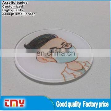 High Quality New Promotion Custom Acrylic Star Shaped Lapel Pin Badge In China photo-6