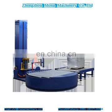 Intelligent Remote Control Automatic Pallet Wrapping Machine And Top film Dispenser Combination