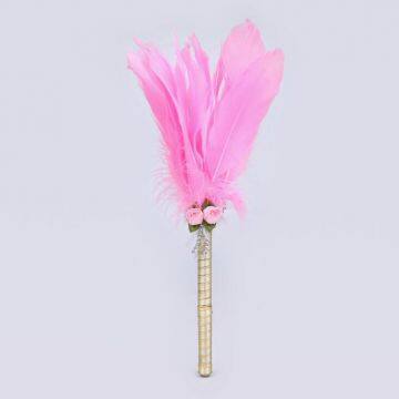 Unique Pink Feathers Top Signature Pen With Elegance Design for Wedding/advertisement Gift photo-3