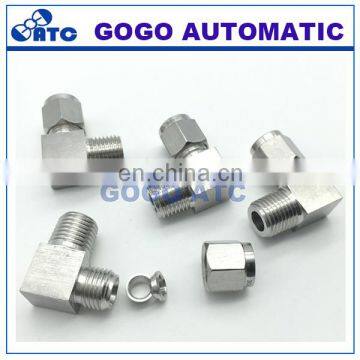 Quick Coupler ZG1/4 Male Thread O.D 3/8 Inch Hard Tube Stainless Steel Elbow Connector Fitting photo-3