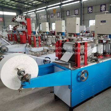 Automatic 2 colors restaurant table paper napkin paper printing making machine