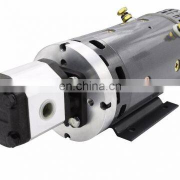 Hydraulic Pump Motor 24V 4KW With Gear Pump photo-3
